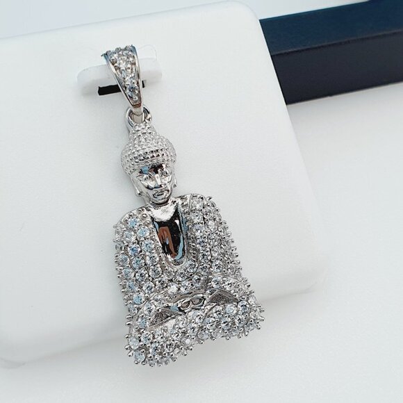 "925 Sterling Silver Cubic Zirconia Pendant, UU1P6A6048 - Picture 3 of 8